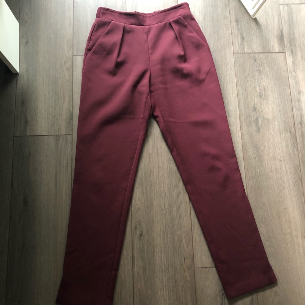 Highling Maroon Work Pants- Size XS